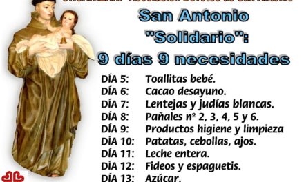 San Antonio; “Solidario”: 9 días , 9 necesidades.