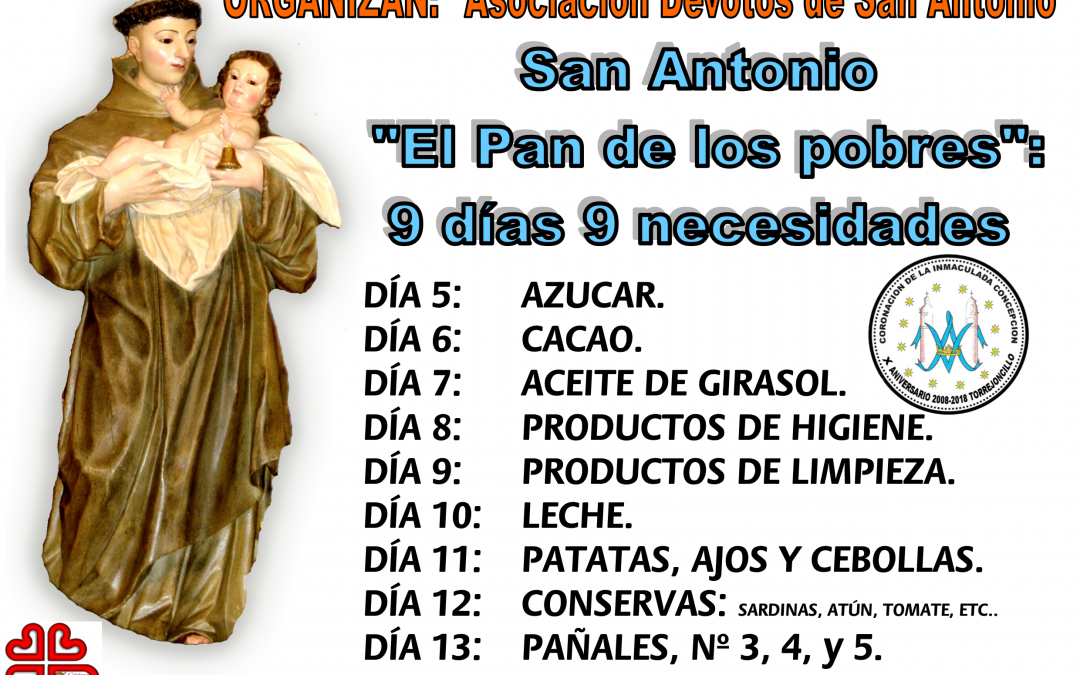 El pan de los pobres: Nueve días, nueve necesidades