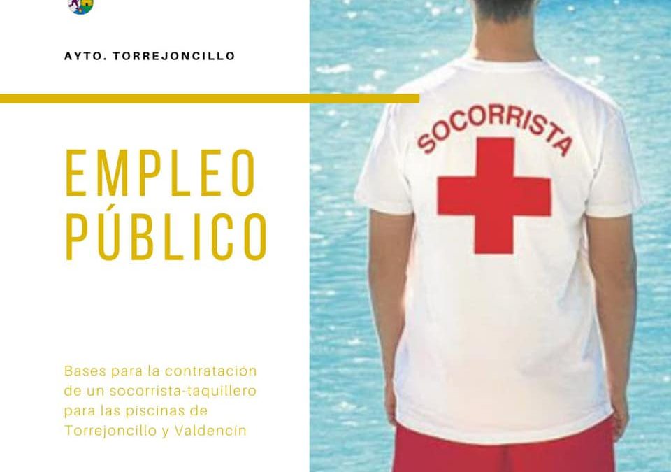 Contratación de un socorrista-taquillero