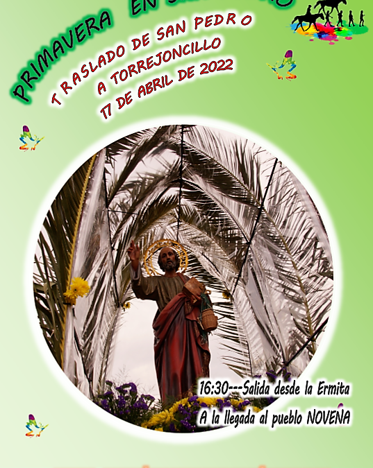 TRASLADO DE SAN PEDRO A TORREJONCILLO