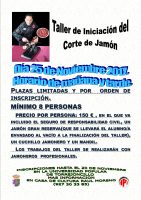 Taller de Iniciación del corte de Jamón