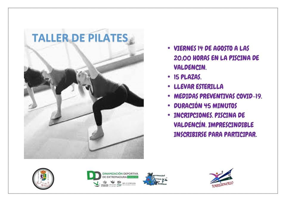 TALLER DE PILATES ESTE VIERNES EN VALDENCÍN