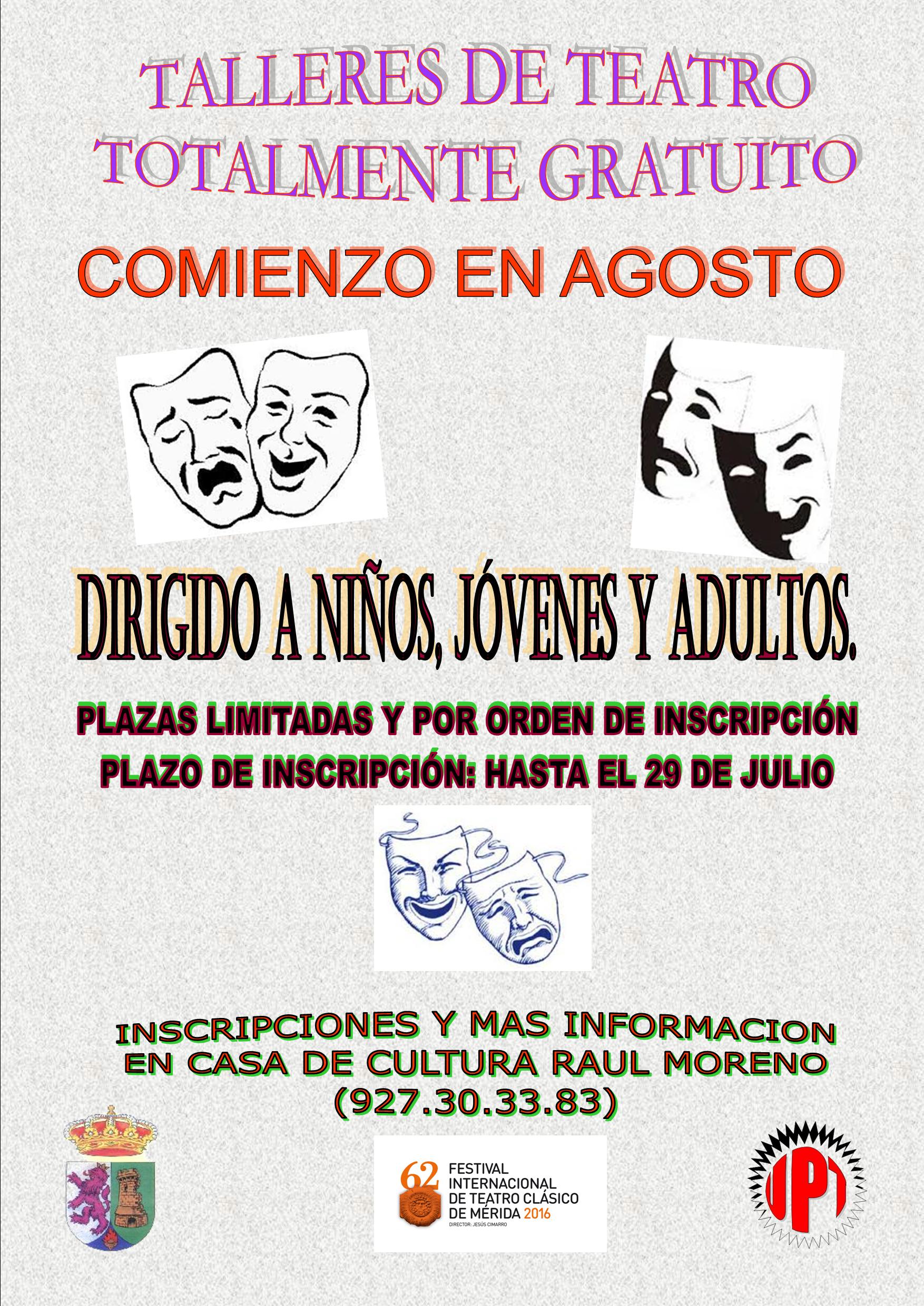 Talleres de Teatro gratuitos, Ceres 2016.