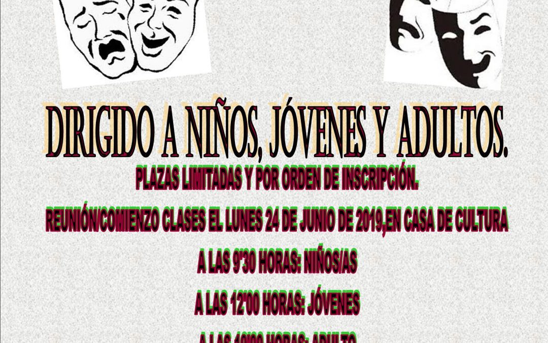 Talleres formativos de Teatro 65 Festival Internacional de Teatro Clásico de Mérida