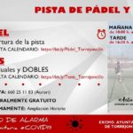 REAPERTURA DE LA PISTA DE PÁDEL