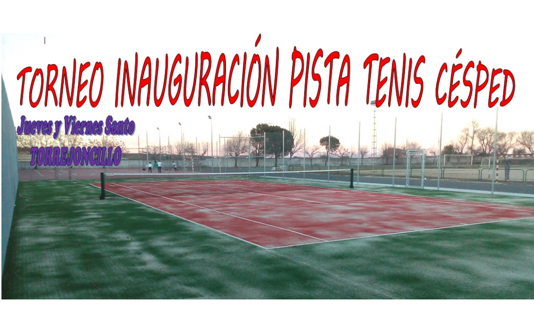 Estreno de la pista de tenis artificial