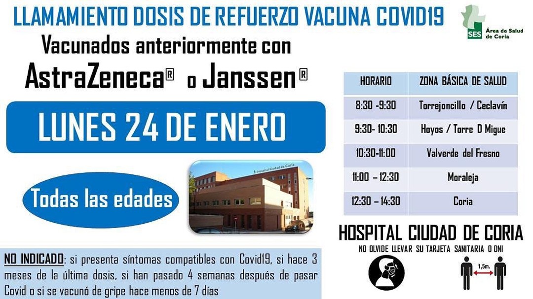 LLAMAMIENTO DOSIS DE REFUERZO VACUNA COVID 19