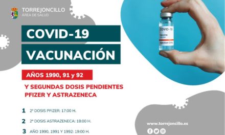 El Área de Salud de Coria informa