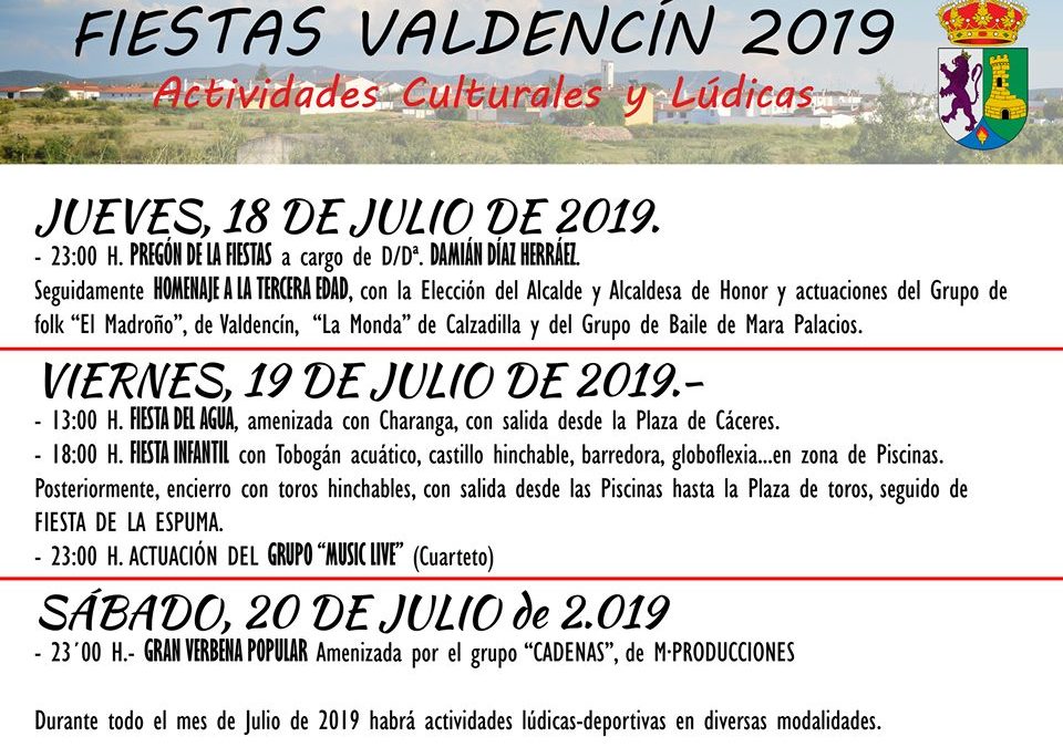Fiestas de Valdencin 2019