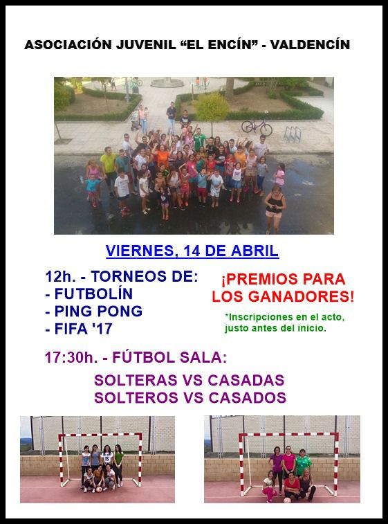 Deportes para Semana Santa en Valdencín