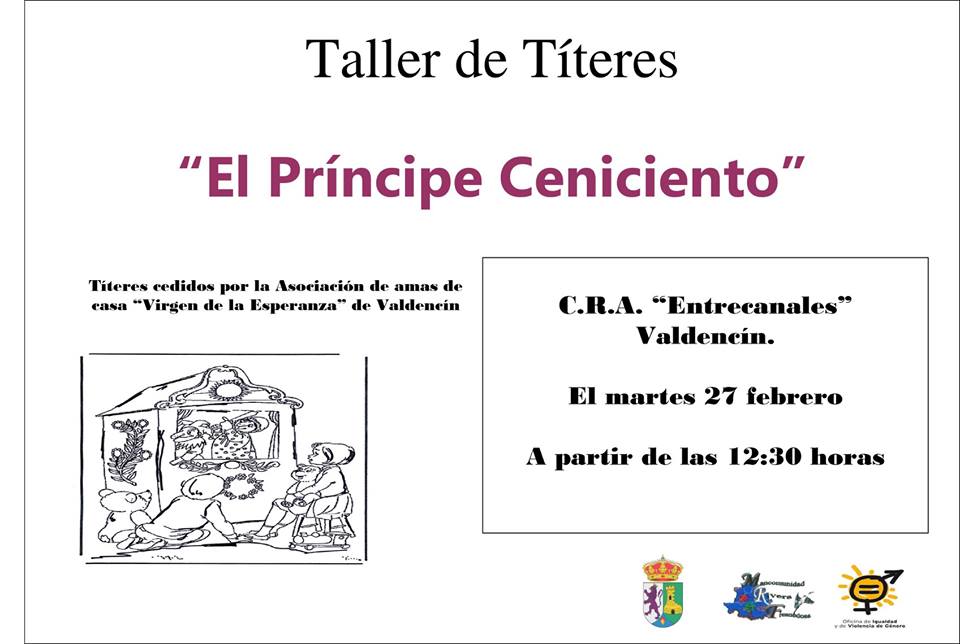 Taller de Títeres: Ceniciento, el cuento. - TTN :: Torrejoncillo Todo  Noticias