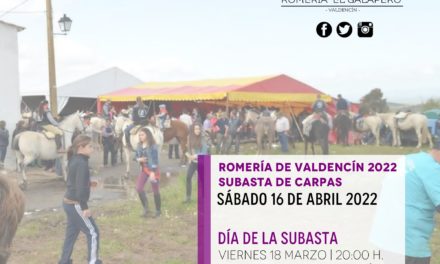 SUBASTA CARPAS ROMERÍA DE VALDENCÍN 2022