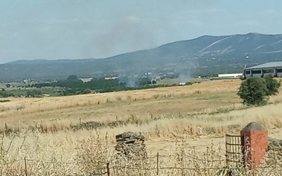 Fuego por la zona de la depuradora municipal
