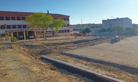 Arrancan las obras en las pistas polideportivas del CEIP Batalla de Pavía