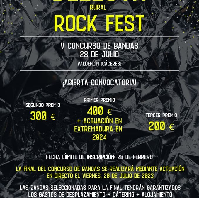 V CONCURSO DE BANDAS BELLOTA ROCK FEST