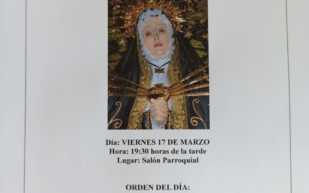 Asamblea Cofradía Virgen de los dolores de Torrejoncillo