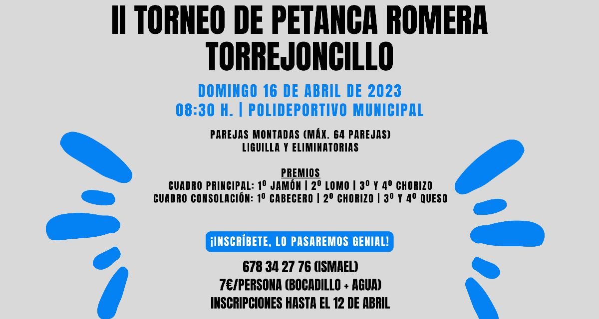 II Torneo de Petanca Romera de Torrejoncillo