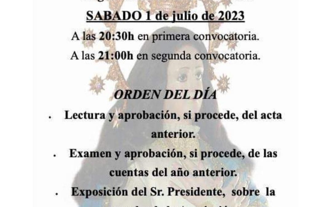 Junta General Ordinaria Asociación Paladines de la Encamisa