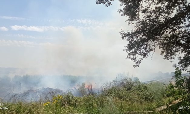 Incendio cerca de Valdecin