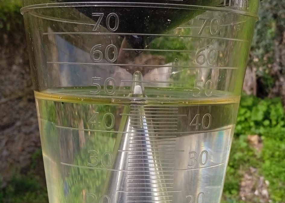 El jueves pasado la lluvia dejo mucha agua en Torrejoncillo