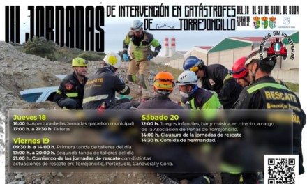 III Jornadas de Intervención de Catástrofes de Torrejoncillo