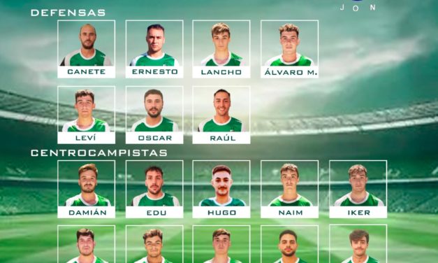 22 serán los guerreros del equipo pringón que defenderán los colores del AD Torrejoncillo