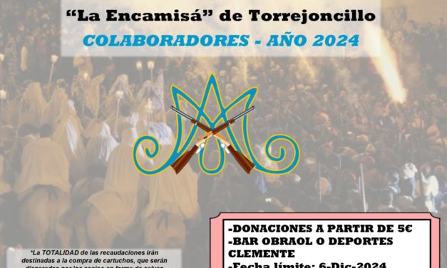 Con motivo de la Encamisá 2024, la As. De Escopeteros, abre su plazo de renovación/inscripción de socios y colaboradores.