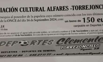 Nuevo sorteo de las papeletas de la Asociación Alfares