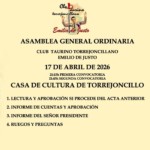Asamblea General Ordinario Club Taurino Emilio de Justo
