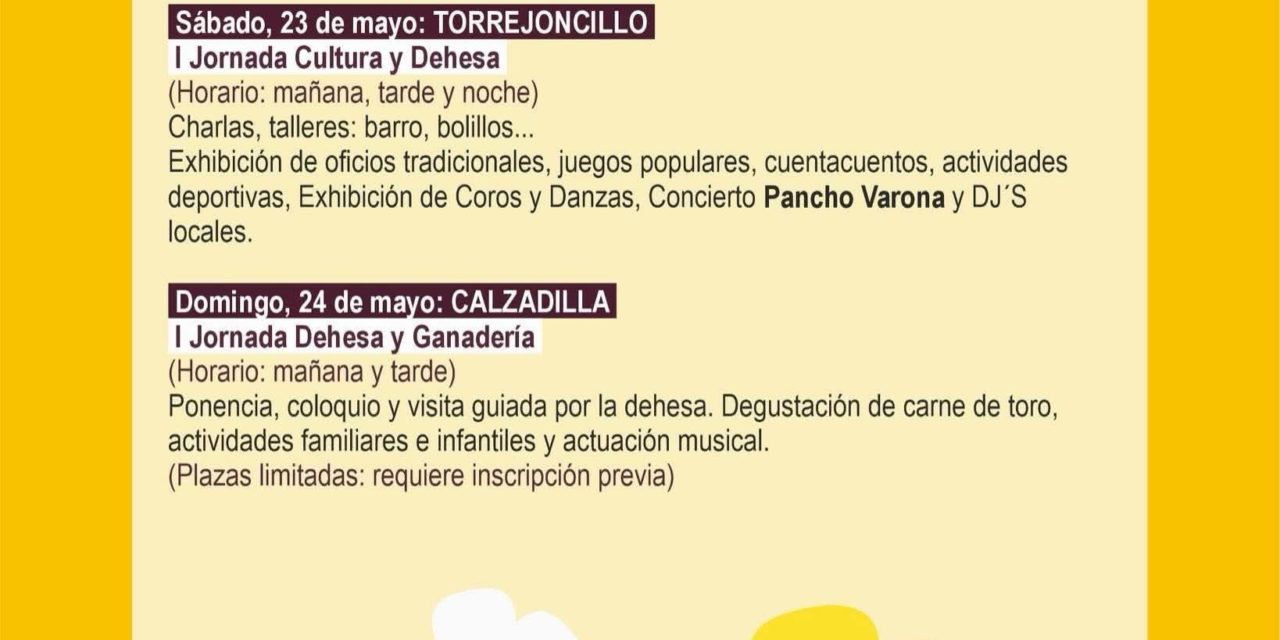 Programa de la Primavera en la Dehesa en Torrejoncillo