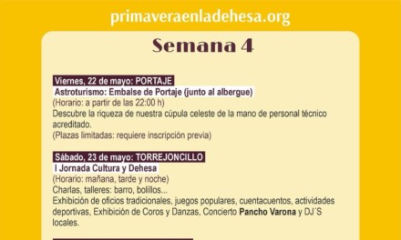 Programa de la Primavera en la Dehesa en Torrejoncillo