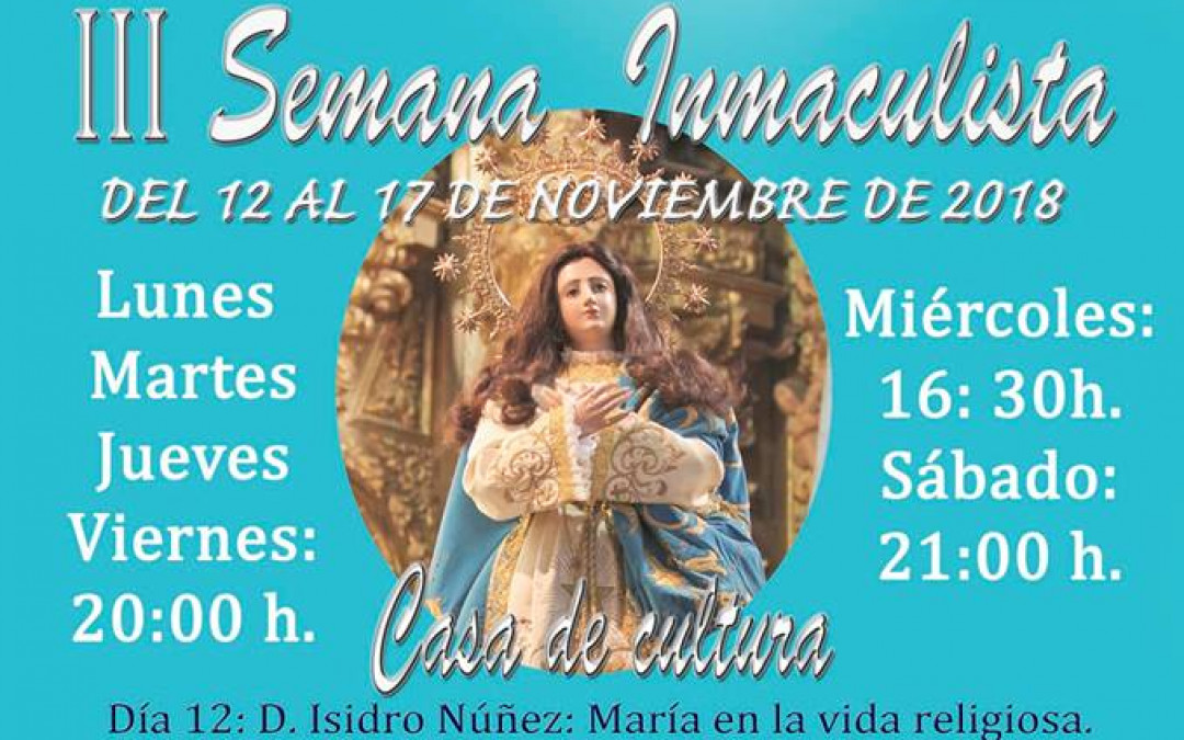 III Semana Inmaculista