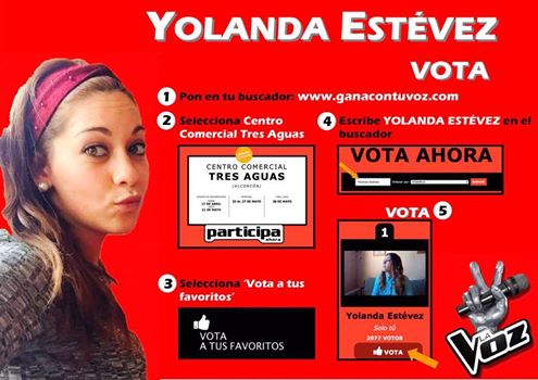 Vota por una Torrejoncillana en La Voz de Telecinco