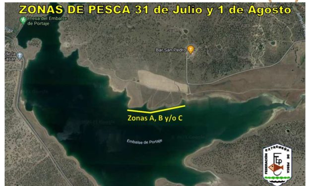 El Pantano de Portaje, zona de entrenamientos