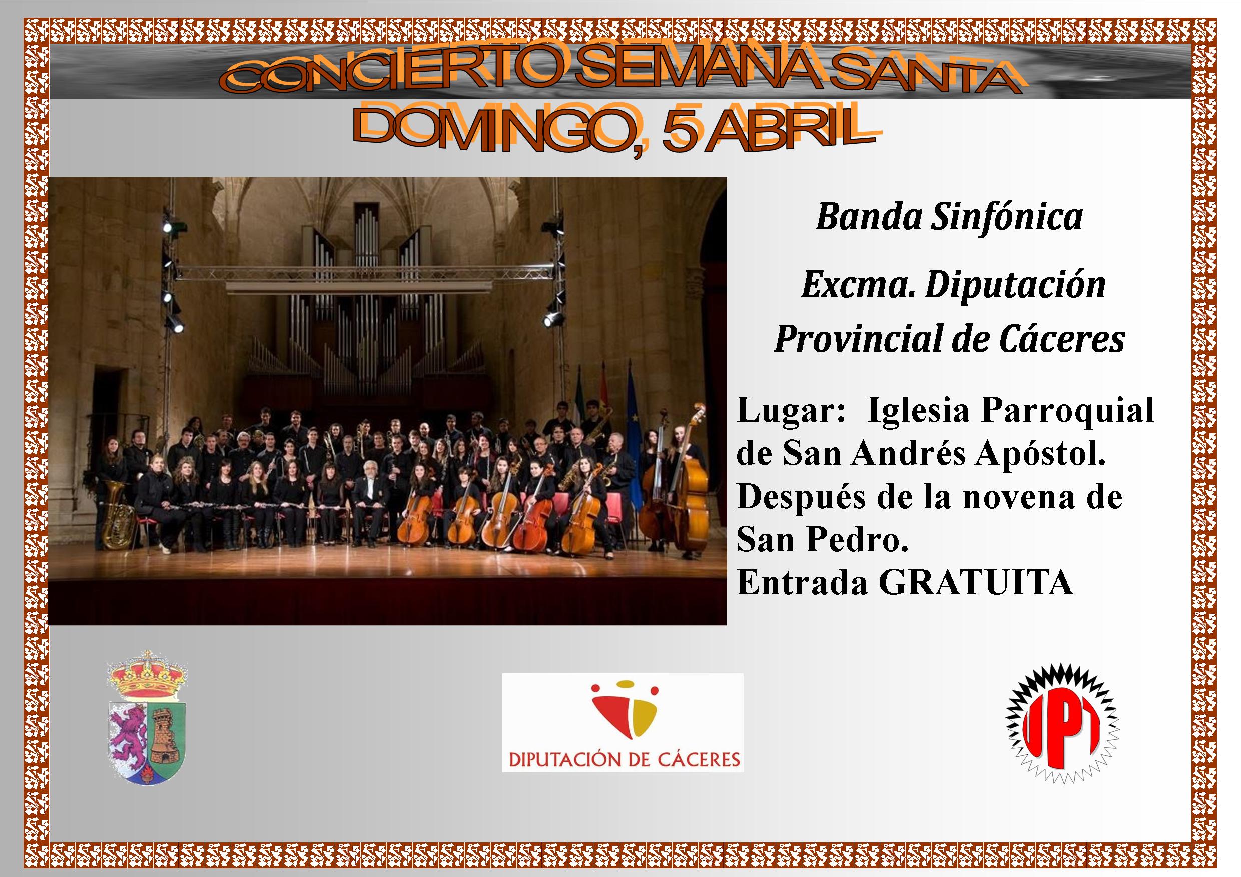 La Banda Sinfónica de Cáceres dará el Concierto de Semana Santa