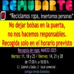 Caritas parroquiales de Torrejoncillo recoge ropa para el proyecto remudarte