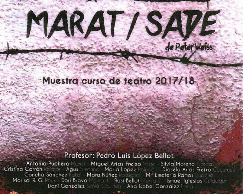 Marat-Sade por los alumnos del Curso de Teatro 2017/2018