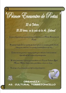 cartel primer encuentro de poetas