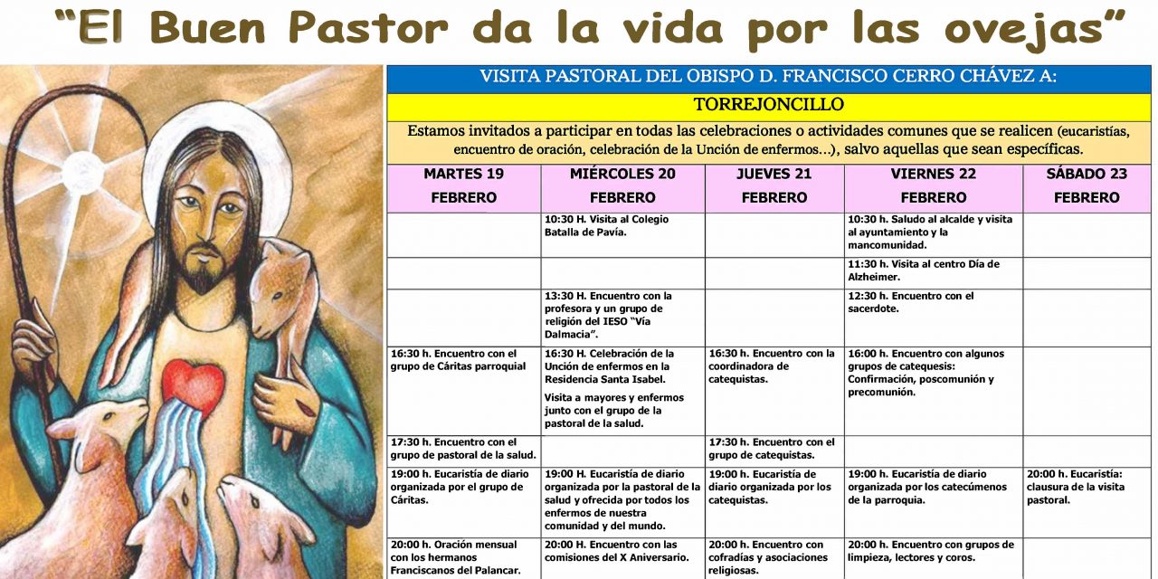 Visita Pastoral del Obispo D. Francisco Cerro a Torrejoncillo