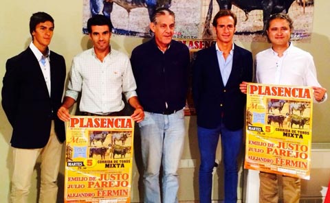 Emilio de justo estará en el Martes Mayor de Plasencia en la corrida nocturna