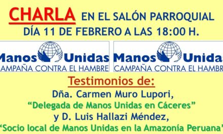 Testimonio de Manos Unidas en la parroquia de Torrejoncillo