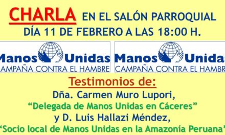 Testimonio de Manos Unidas en la parroquia de Torrejoncillo