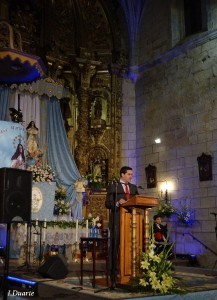 Antonio Testón durante su intervención previa al Pregón de las Fiestas 2012 - ISMAEL DUARTE