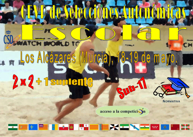 Cartel Oficial del Campeonato de España de selecciones autonómicas en edad escolar (sub-17) - CEDIDA