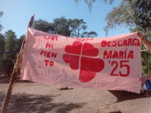 El arciprestazgo de caritas visita el campamento que ha organizado en Descargamaría.