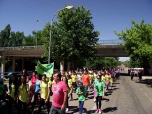 La marcha por el día sin tabaco atrae a 400 personas de Coria, Puebla de Argeme y Rincón del Obispo