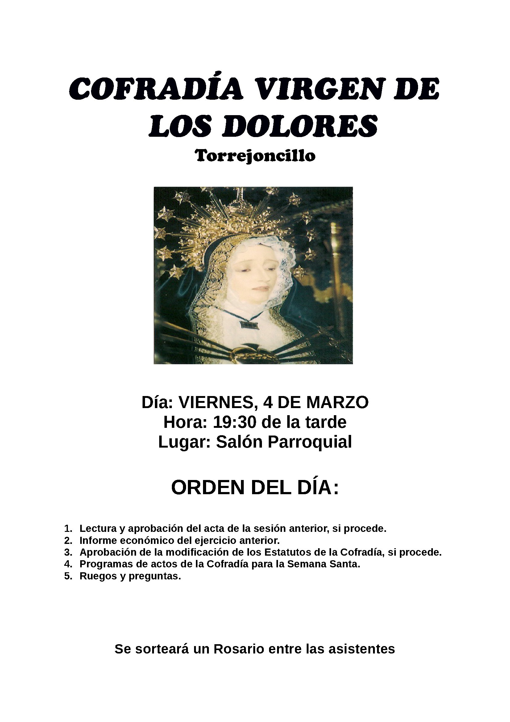 Asamblea Virgen de los Dolores