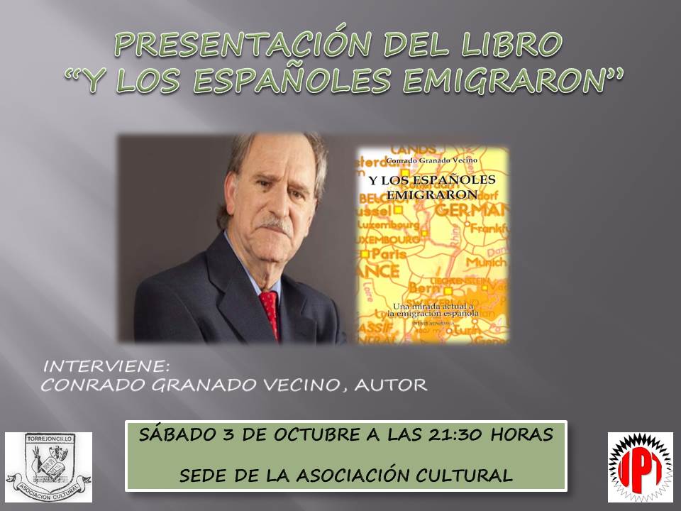 Conrado Granado Vecino presenta su libro en Torrejoncillo
