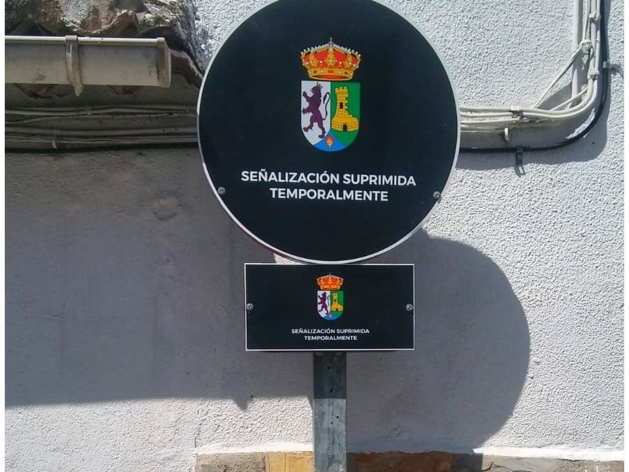 Señalización Suprimida temporalmente en Calle Barrio Nuevo