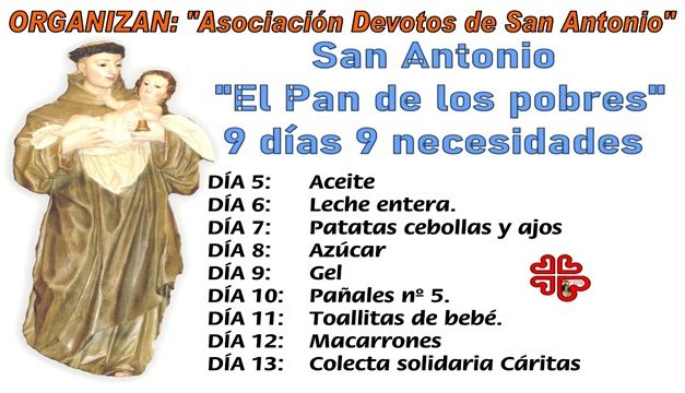 El pan de los pobres: nueve días , nueve necesidades
